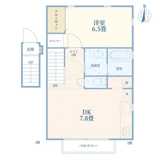 ル・パルミエ2(le palmier2)【2階】の間取り