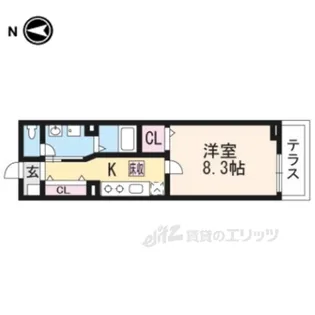 ラフレシール太秦2【2階】の間取り