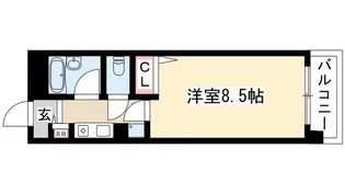ハイネス修芳【4階】の間取り