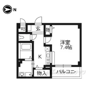 プリマベーラくずは【2階】の間取り