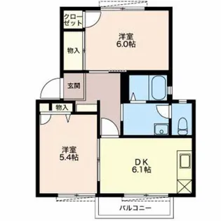 サンモール レモンの木【1階】の間取り