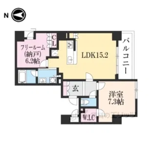 グランリソシエ烏丸御池【4階】の間取り