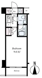 プレール・ドゥーク新宿下落合【9階】の間取り