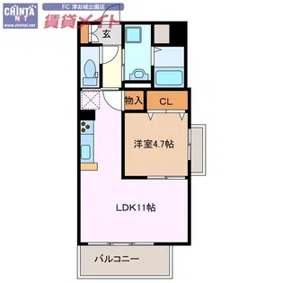 M’sFIORE【2階】の間取り