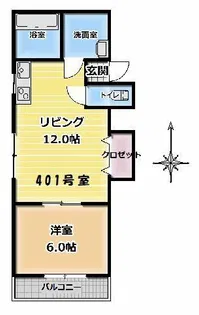 FMマンション【4階】の間取り
