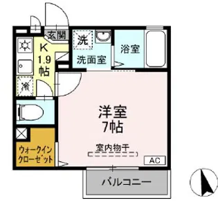 アンフラーゼ【1階】の間取り