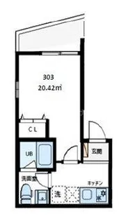 EXENTIA-NISHIARAI【2階】の間取り
