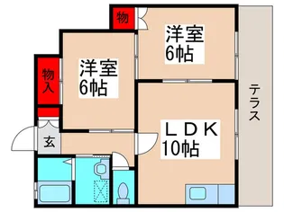 グランデュール市川七番館【1階】の間取り