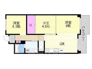 パレット【4階】の間取り