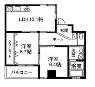 ピアビル【6階】の間取り