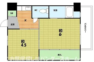 ビレッジハウス春日【2階】の間取り