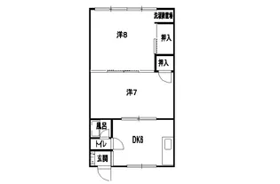 入江ハイツ【2階】の間取り