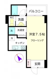 1Rの間取り画像