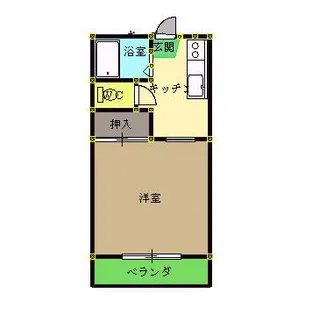 コーポ日浅5【2階】の間取り