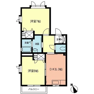 スクエアI【2階】の間取り