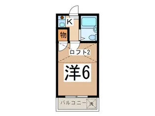 レオパレス衣笠第7【2階】の間取り