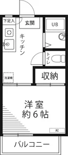 松月ハイム【2階】の間取り