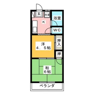 伏見ハイツ【2階】の間取り