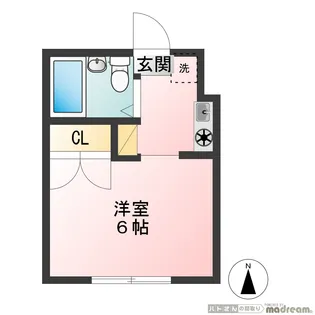 サンハイツII【1階】の間取り