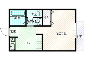 パルナカネA【1階】の間取り
