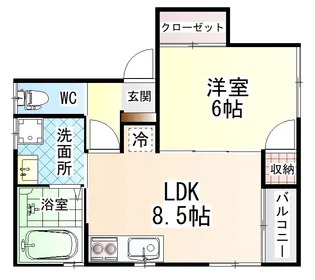 メープル下林【2階】の間取り