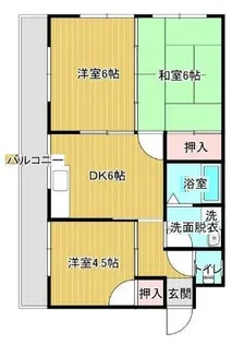 コーポ雅【1階】の間取り