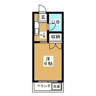 ウツボエマンション【1階】の間取り