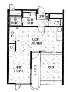 パルロイヤル東島田【10階】の間取り