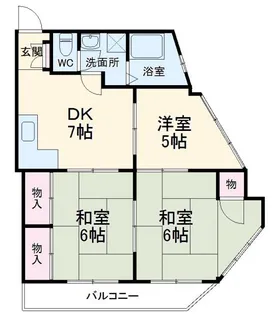 第二・三和ビル【3階】の間取り