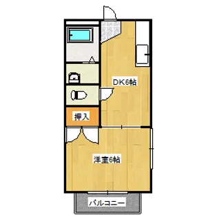 ハミングバード【2階】の間取り