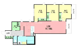AI・Grandir鎌倉【1階】の間取り