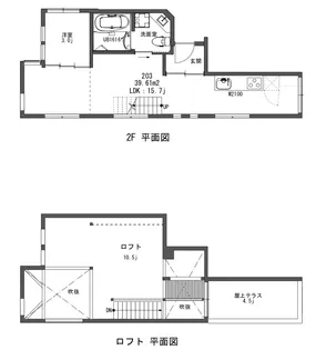Montagne e uccelli 葉山【2階】の間取り