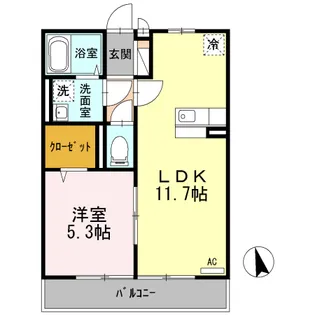 グランソーレ【2階】の間取り