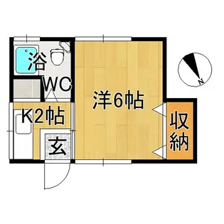 コーポフジタ【1階】の間取り