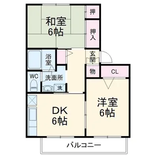 ストークハイムB【1階】の間取り