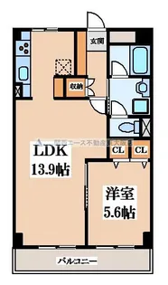 若草ハイツ【5階】の間取り