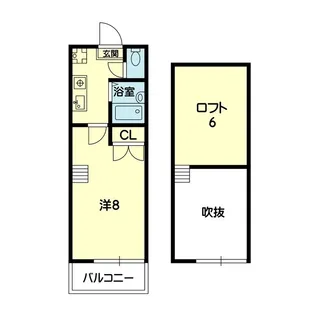 ランドヌール琴平【2階】の間取り