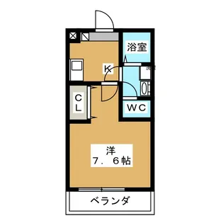 クレイビア熱田【1階】の間取り