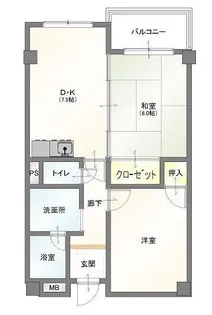 メゾン霞【4階】の間取り