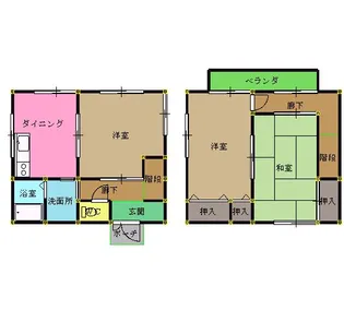 愛媛県今治市東村1【一戸建】の間取り