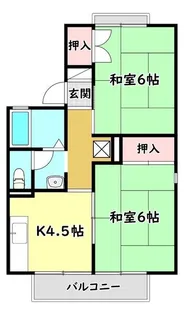 大阪府寝屋川市下木田町【アパート】の間取り