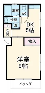 1Kの間取り画像