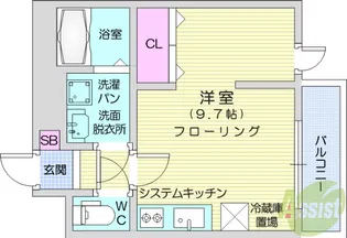 メリディアン岩沼 弐番館【3階】の間取り
