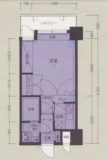 エステートモア薬院【12階】の間取り