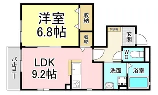 グレイス上の原【1階】の間取り