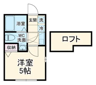 1Rの間取り画像