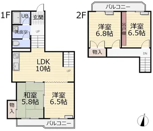 レジデンシャル久方の間取り