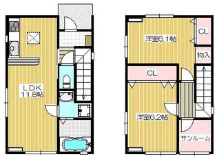 岩手県花巻市石鳥谷町八幡第8地割【一戸建】の間取り