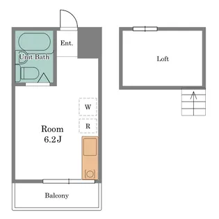 フラット【2階】の間取り