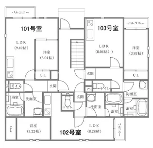 熊本県熊本市北区弓削5【アパート】の間取り